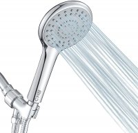 High Pressure Shower Head with Handheld, 5 Functions Shower Head Hand-held High Flow Handheld Shower Head with Hose, Bracket Rubber Washers
